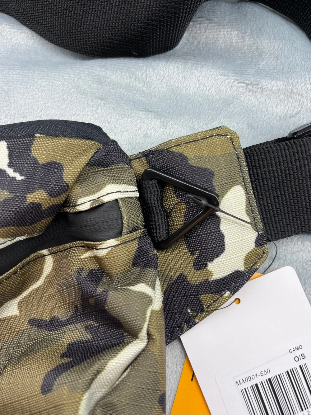 Jordan Olive Camo Belt Bag with Black Strap